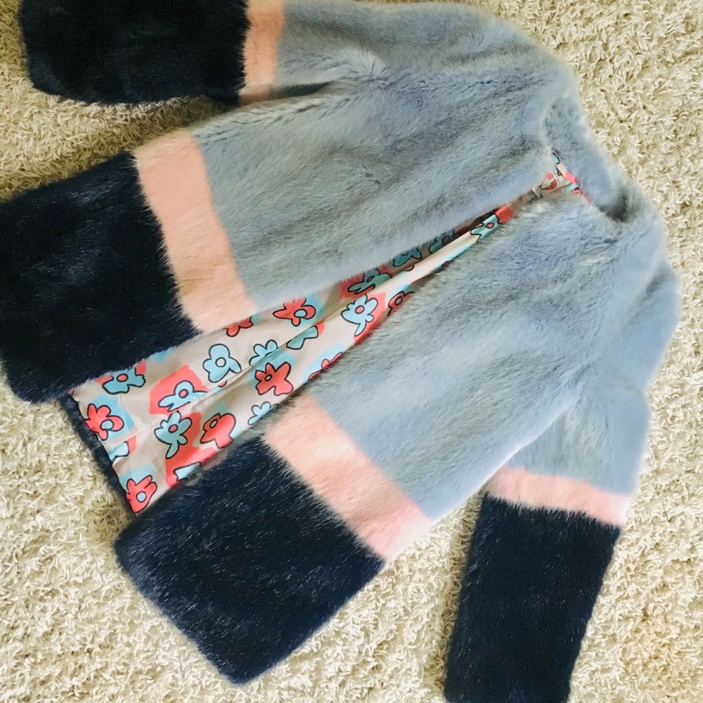 SHRIMPS FAUX FUR JACKET